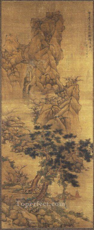 landscape 1653 old China ink Oil Paintings